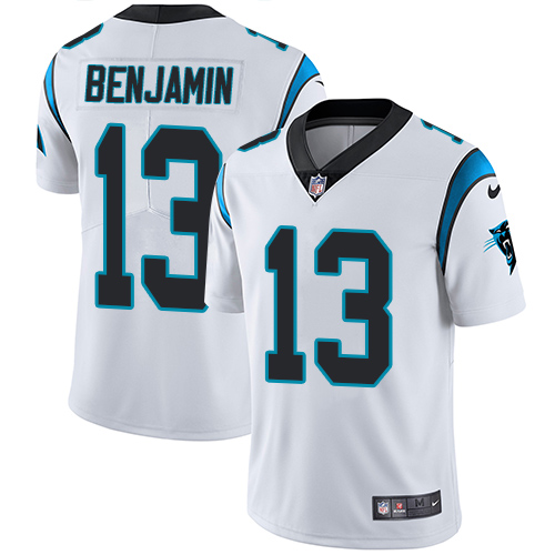 Nike Panthers #13 Kelvin Benjamin White Men's Stitched NFL Vapor Untouchable Limited Jersey